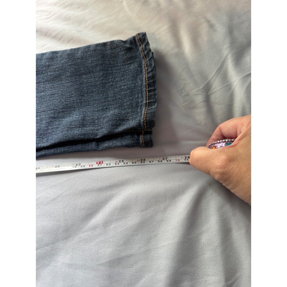 SO Authentic Heritage Skinny Jeans Dark Wash Denim Womens Size 7 Regular - Picture 5 of 5